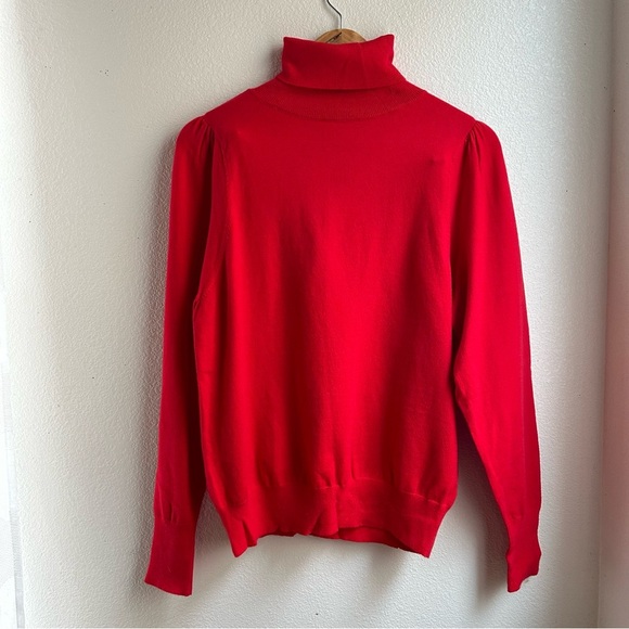 ASOS | Red Open Back Turtle Neck Sweater - Picture 2 of 7